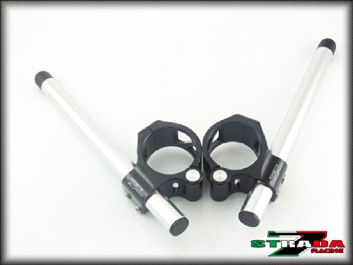 Strada-7 Racing Clip On Handlebars for BMW S1000RR 55mm Blk/Silver Handlebars Strada-7 Racing S7R.COH.1.Silver