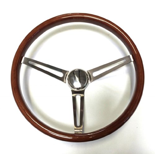 69-94 Chevy/ GM 15 Wood Steering Wheel Set w/ Horn Button Steering System Forever Sharp 6001H-A01-3P