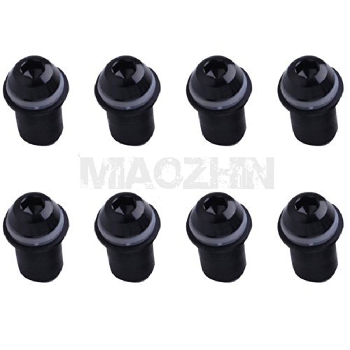 Tengchang 8 pcs Black Windscreen Windshield Bolts Screws Kit For Kawasaki Ninja 250R 500R Windshield Hardware Tengchang 111112-B-8