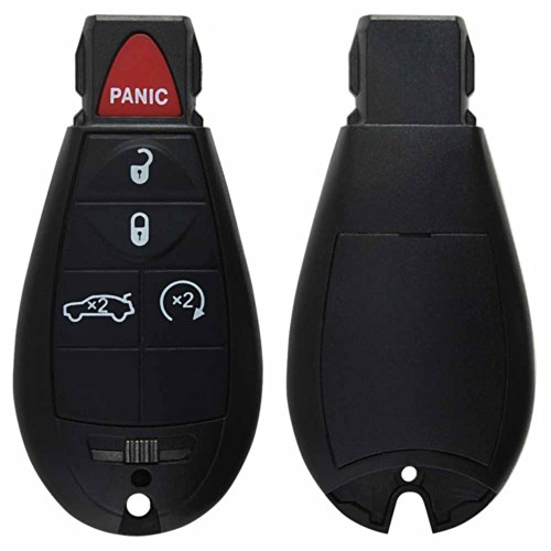 KeylessOption Replacement Keyless Entry Remote Key Shell Case and Button Pad - Trunk and Remote Start Electrical KeylessOption KPT1262
