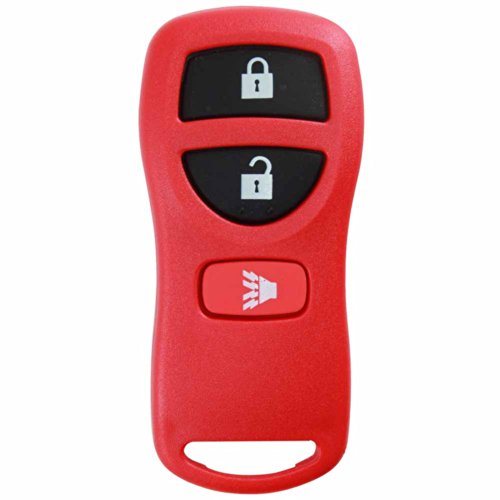 KeylessOption Red Replacement 3 Button Keyless Entry Remote Control Key Fob Compatible with KBRASTU15 Electrical KeylessOption KPT1476