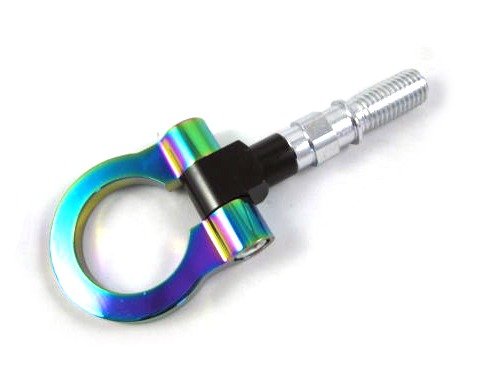 One Piece Of Aluminum Auto Universal Fittings JDM Neo Chrome Racing Tow Hook Fit For HONDA CIVIC TYPE R FN2 2.0 Tow Hooks YI YI301-CCG14-02-A012