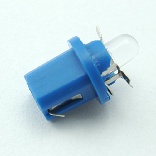 By EverBright 100pcs X B8.5D 1 SMD 5050 Car LED Indicator Light C5W Side Interior Lamp Bulb Heater Controls light Clocks back light (B8.5D-1SMD-R-Blue) Lighting EverBright B8.5D 1 SMD 5050