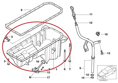 Pans & Drain Plugs BMW 11131432703