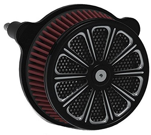 HardDrive Custom Luck Air Cleaner Assembly - Black F2120A-ACTBW Air Filters Harddrive F2120A-ACTBW