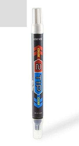 ColorRite 2Tip Jaguar XKR-S Automotive Touch-up Paint - Rhodium Silver Metallic MEN/2130 - Color-and-Clearcoat Package Touchup Paint ColorRite 2TIP-916-47070-PEN-C