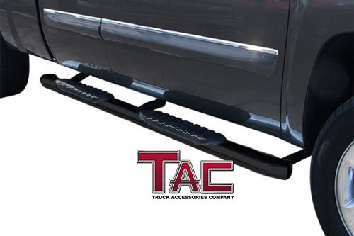 TAC 99-14 FORD F250/350/450/550 SUPER DUTY SUPER CAB 5 WIDESTEP PREMIUM OVAL SIDEBARS BLACK Step Nerf Bars Running Boards Body TAC FO2459BP