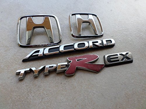 94-97 HONDA ACCORD TYPE R EX HOOD 75700-SV4 TRUNK 75701-SV4 LOGO 75722-SV4-000 EMBLEM SET OF 5 Emblems HONDA ACCORD TYPE R 75700-SV4