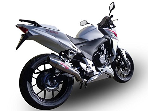 Honda CB500F 2013-2014 GPR Exhaust Systems Powercross Road Legal Slipon Muffler Complete Systems GPR Stabilizer GPR.H.221.PCX