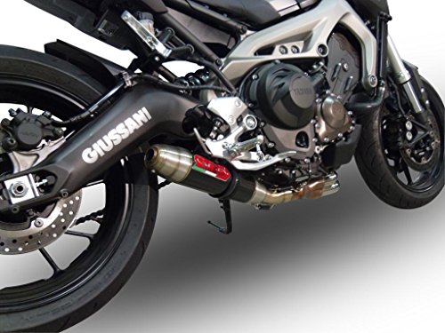Yamaha MT-09 FZ9 GPR Exhaust Systems Catalyzed Road Legal Deeptone Carbon Look Slipon Muffler Complete Systems GPR Stabilizer GPR.Y.166.DC