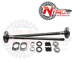 97-06 Jeep TJ D44 Chromoly Rear Axle Shafts (PR),Incl Brgs, Studs, Retainer Plates (Not ABS) (30 Spline) Assy. Req Shafts Nitro Gear and Axle AXD44TJ-30-REAR