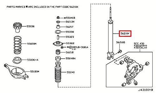 Shocks & Struts Infiniti E6B10-EG30A