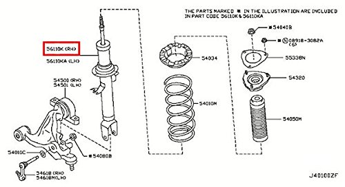 Shocks & Struts Infiniti E6110-JK50D