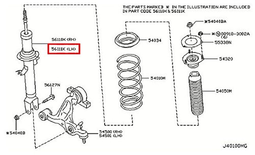 Shocks & Struts Infiniti E6111-EG02A