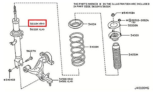 Shocks & Struts Infiniti E6A10-EG30A