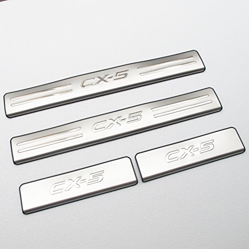 2013 Mazda Cx-5 Door Sill Scuff Stainless Plate Protector Cx5 2012 Door Entry Guard Mtecpart Mtec-002-499