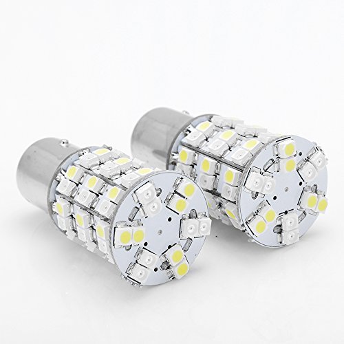 1157 60 3528-SMD Amber White Dual Color Switchback LED Turn Signal DRL Parking Light Bulb For Auto Car Vehicle SUV Truck 2x Bulbs Amazinea L02-072-AZA-1
