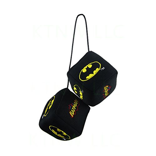 Officially Licensed DC Comics Polyester Auto Dice Rear View Mirror Ornament - Batman Automobilia BDK MS04BBTM