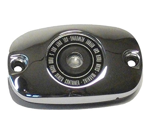 Hill Country Customs Chrome Rear Master Cylinder Cover for 1999-2004 Harley-Davidson Touring and 2000-2005 Softail models - HC-4514999C Brake Accessories Hill Country Customs HC-4514999C