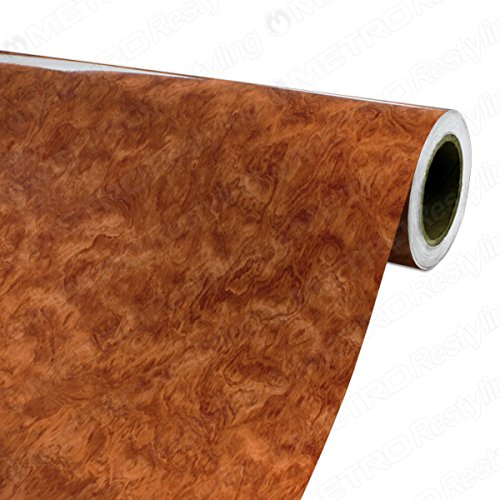 4ft x 30ft (48in x 360in) (120 Sq/ft) 3M DI-NOC Gloss Bubinga Wood Grain Vinyl Film Series Decals 3M DINOCBUBINGA-48-30