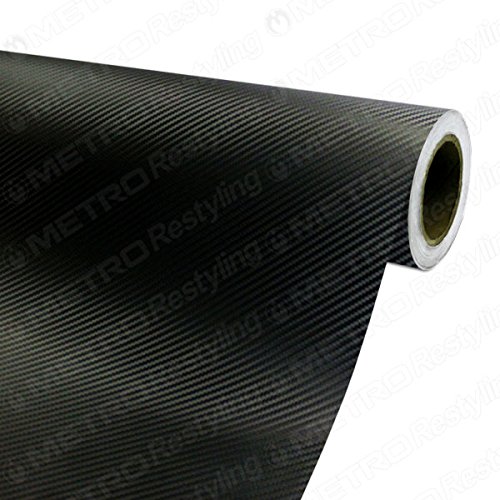 4ft x 5ft (48in x 60in) (20 Sq/ft) 3M DI-NOC Gloss Black Carbon Fiber Vinyl Film Series CA-1170 Decals 3M 3M-CA1170-48-5