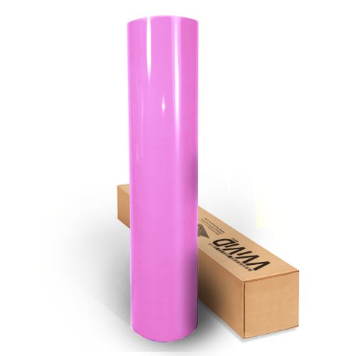 Pink Gloss 60 x 100ft Car Wrap Vinyl Roll with Air Release 3MIL-VViViD8 Decals VViViD VV8-PG-100