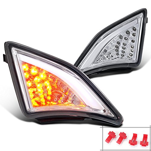 Scion FR-S FRS Toyota 86 Clear LED Corner Signal Lights+3D DRL Bar Lighting Assemblies & Accessories Spec-D Tuning LC-FRS12CLED-APC