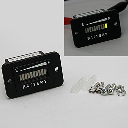 Hour Meter newway 36 Volt our Meter Gauge Tri-color