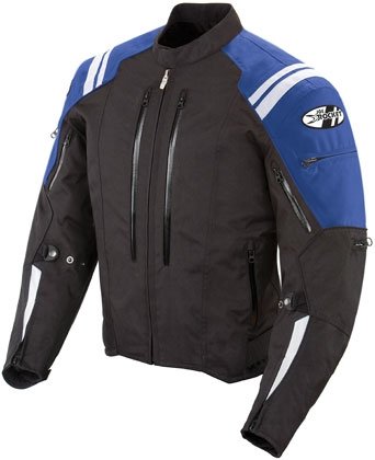 Joe Rocket Atomic 4.0 Men's Riding Jacket (Blue, Medium) Jackets & Vests Joe Rocket 1051-5203