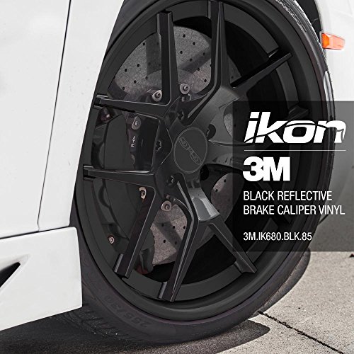 3M Series IK680 Reflective Brake Caliper Vinyl - Black - 3M IK680 - 12ft x 2ft (24 sq/ft) (120 x 24) Decals 3M IK680.BLK.85.24.12