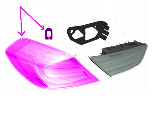 BMW f06 f12 f13 TailLamp for Fender Outer LEFT /driver GENUINE Lighting BMW 28888207465