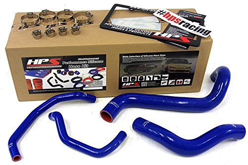12-14 Toyota Sequoia 5.7L V8 HPS Blue Reinforced Silicone Radiator + Heater Hose Kit Radiator HPS 57-1303-BLUE + 57-1342-BLUE