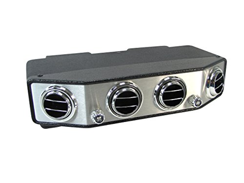 Old Air Products IP-350L - Under Dash A/C Unit, Chrome Face with round louvers Evaporator Housing Old Air Products IP-350L