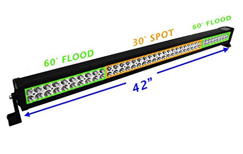 EVERGROW® Performance 42 Led Off Road Led Light Bar Flood/Spot Combo Beam- 3W Led-240W-15,000 Lumen LED & Neon Lights EVERGROW LED-CAR-240W