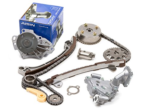 Evergreen TK2040WOPA Toyota Scion 1AZFE 2AZFE Timing Chain Kit w/ Oil Pump AISIN Water Pump (with VVTi Gear) Timing Belt Kits Evergreen Parts And Components TK2040