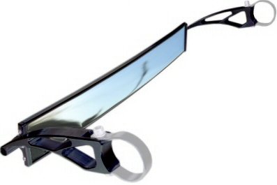 Axia Alloys 17 Inch Panoramic Rear View Mirror Black Billet Aluminum Clamp On 6 Inch Long Arms Dune Buggy Sand Rail Mirrors Axia Alloys axia-mirror-rv17-blk-60