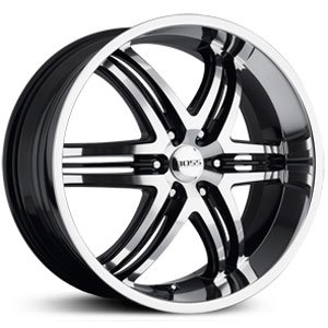 22X9 Boss 344 Boss S.F. w/Blk FF,Rim,Trim, 6x5.5, +20mm Car American Eagle Wheel 3448-0966
