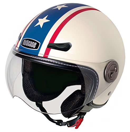 Nutcase Americana Moto Helmet (Red/White/Blue, Medium) Helmets Nutcase NMTO-1019-M