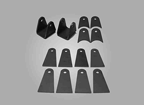 Steinjäger Tabs and Clevises, Weld On 4 Link Tab and Clevis Kits 0.750 Bore 3.50 Axle Diameter 4 Axle Tabs 4.00 Inches Long 8 Flat Tabs 4.00 Inches Long 2 Clevises with 3.00 Inch Jaw Axle Steinjager J0005452