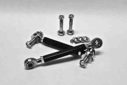 Steinjäger Without Drop Clevises Sway Bar End Links M12 x 1.75 153mm Long Chrome Moly Heims Powder Coated Steel Tubes Link Kits Steinjager J0013879