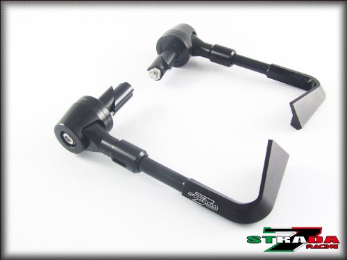 Strada-7 Racing CNC Aluminum Pro Lever Guards For Honda VTX1300 Black/Black Handlebar Accessories Strada-7 Racing S7R.PLG.110.Black