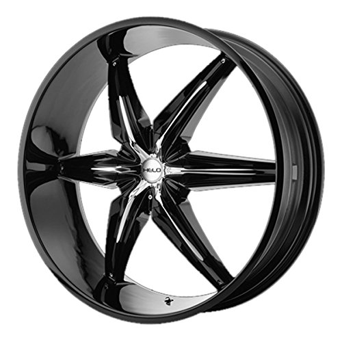 Helo HE866 22 Black Wheel / Rim 6x5.5 with a 10mm Offset and a 106.25 Hub Bore. Partnumber HE86622968310 Car Helo HE86622968310