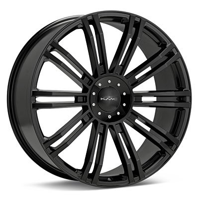19 Inch KMC D2 Gloss Black wheels 19x8.5 KMC rims BP:5x115 Car KMC KM67798520345