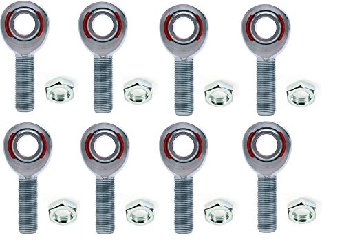 Barnes 4WD B4WK0148 - 4 link KIT 1 x 1 1/4-12 CHROMOLY HEIM JOINTS With Jam Nuts Custom Fit Barnes 4WD B4WK0148