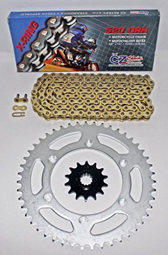 1990-1993 Suzuki DR350S CZ ORH Gold X Ring Chain and Sprocket Set 12/41 520X114 Chain & Sprocket Kits Race-Driven RDF-1300-12,RDR-9080-41,520ORHGx114.a