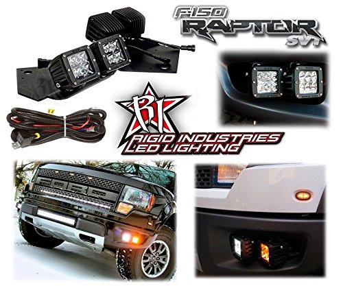 Rigid Industries Ford F150 RAPTOR Fog Dually LED Light Complete Kit- Amber/White Bulbs CH4X4 Industries CH4X4-RAPTOR-03