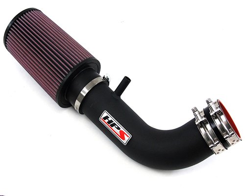 HPS Cool Ram Air Intake Kit Wrinkle Black Jeep Wrangler 3.8L V6 07-11 Air Intake HPS 27-300WB