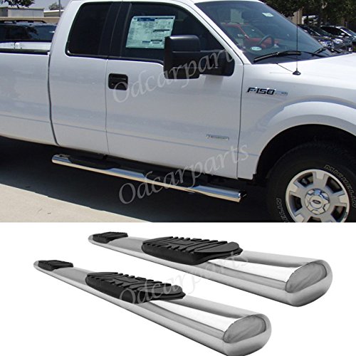 VioGi Fit:99-03 Ford F150 04 Heritage Super/Extended Cab 4 S/S Oval Side Step Rails Nerf Bar Running Boards Running Boards VioGi WM-D09S0508