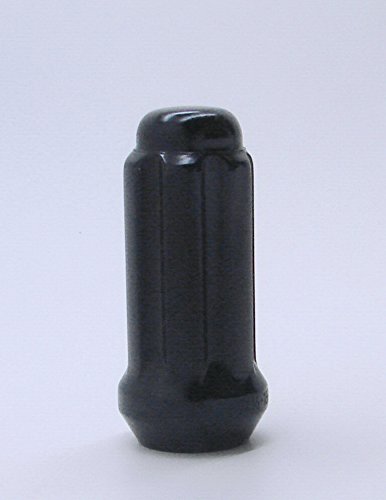 AccuWheel LNS-B14150B Small Diameter Acorn Spline Drive Black Lug Nuts Bulk Quantity (14mm x 1.5 Thread Size) 2.0 Tall - Pack of 100 Lugnuts Lug Nuts AccuWheel LNS-B14150B