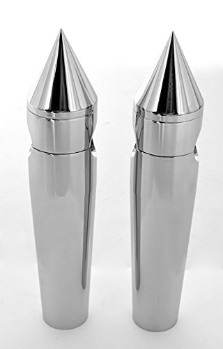 6 Rise Chrome Billet Spike Risers for Honda Yamaha Kawasaki Suzuki Handlebars Vehicles Demons Cycle Chrome 6 Risers Spike M